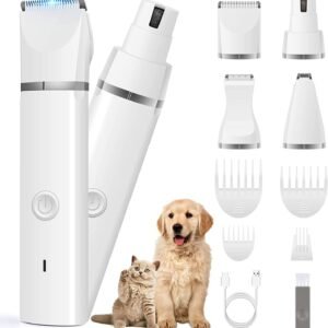 Cordless Pet Grooming Clippers & Grinder