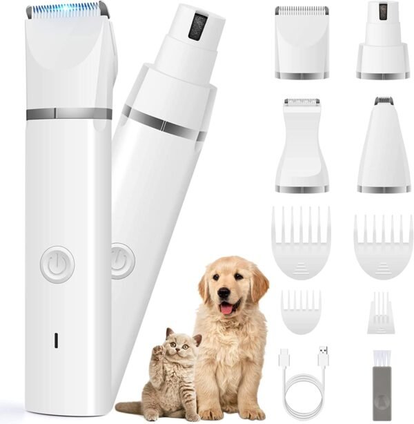 Cordless Pet Grooming Clippers & Grinder
