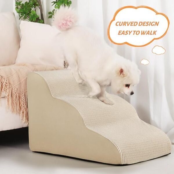3-Step Non-Slip Pet Stairs Ramp - Image 4