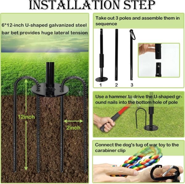 Outdoor Tether Tug Toy for Dogs - Image 3