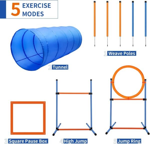 60-Piece Dog Agility Training Kit - Image 8