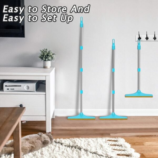 Long Handle Pet Hair Carpet Rake - Image 5