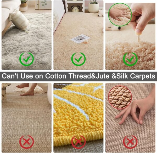 Long Handle Pet Hair Carpet Rake - Image 8